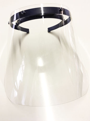 Polycarbonate protection visor - T00051 - T-TEK - with eye protection / anti-fog coating / reusable