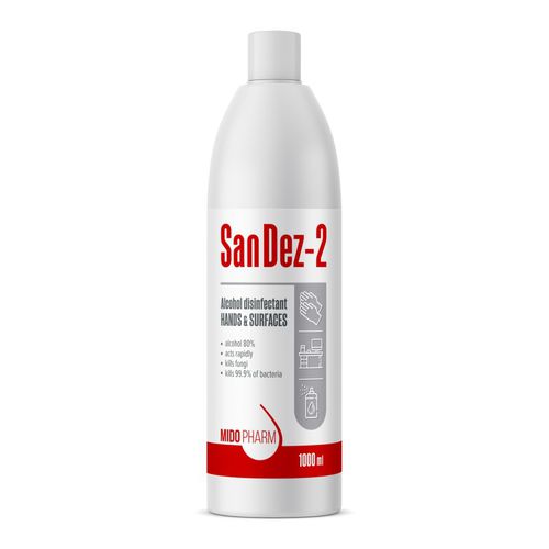 80% hand sanitizer - SANDEZ-2 - MidoPharm - 1000 mL