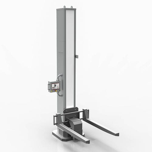 Pharmaceutical material lifting platform - BIN - PAT Group - floor-mounted