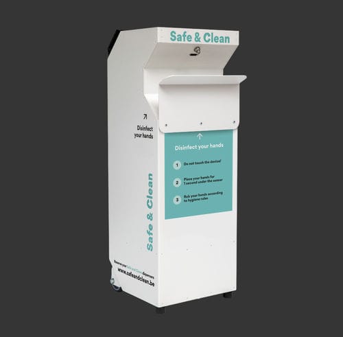 sanitizer stand - SAFE AND CLEAN