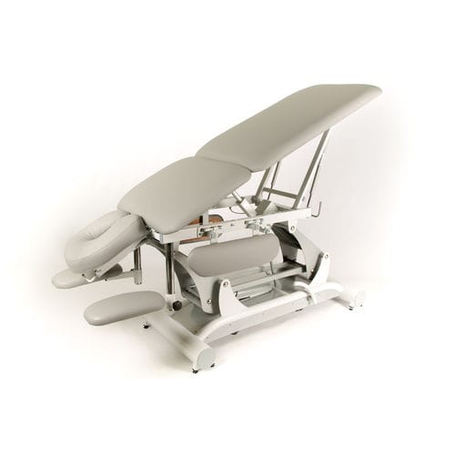 Electric massage table - NEUVA MS - Ylima - on casters / with adjustable height backrest / with headrest