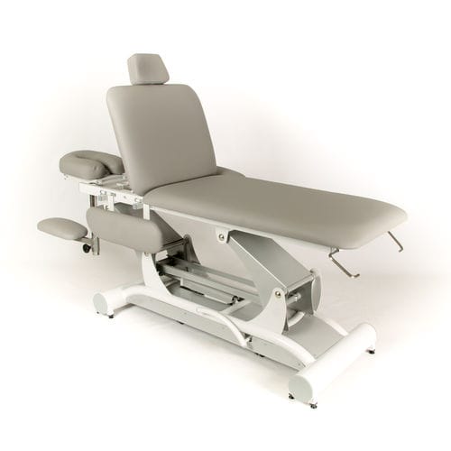 Electric massage table - NEUVA ML - Ylima - on casters / with adjustable height backrest / with headrest