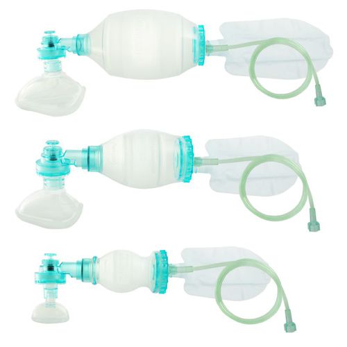 Emergency care manual resuscitator - Devotor™ - Non-Change Enterprise - silicone / with mask / reusable