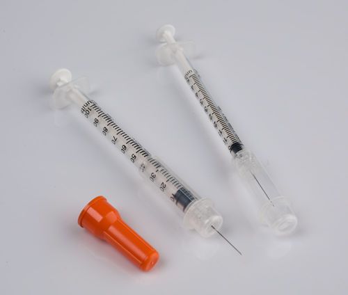 Insulin syringe - ISS1-03	 - KB Medical Group - 1 ml / 0.5 ml / with exchangeable needle