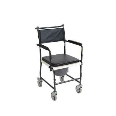 Mobile commode chair - Shanghai Haozheng Metal Products - swivel