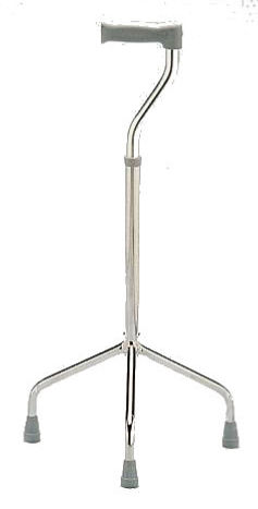 Walking stick with offset handle - Shanghai Haozheng Metal Products - tripod