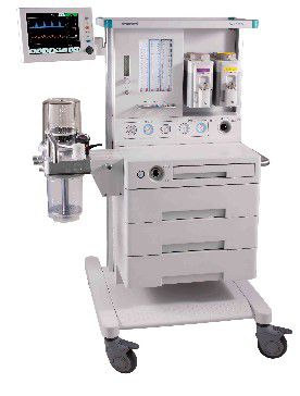 Trolley-mounted anesthesia workstation - XA103-1 - Xindray Medical - with respiratory monitoring / with gas scavenging system / with electronic gas mixer