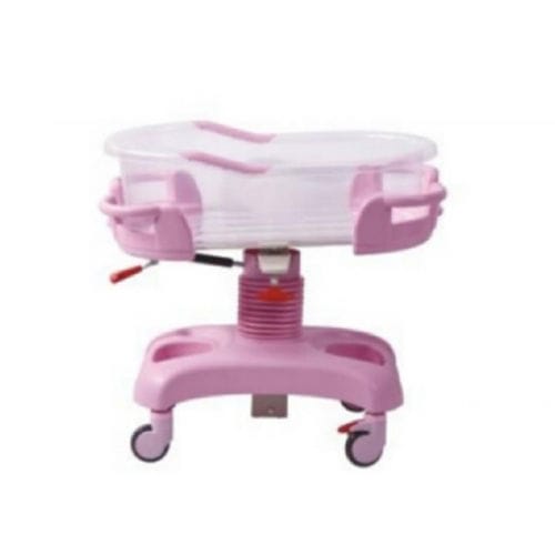 Hospital bassinet on casters - XF603 - Foshan Xufeng Medical Technology Co., Ltd. - fixed-height / transparent