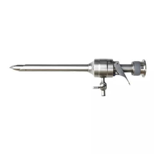 Laparoscopic trocar - PS-J-086 - Peak Surgicals - bladed / with insufflation tap / with sleeve