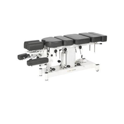 Electric chiropractic table - LYM PLUS - NHC Medical & Beauty - on casters / with armrests / with headrest