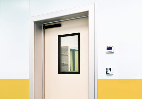 Hospital door - HB-B series - LABEL S.p.A. - for hospital / swing / aluminum