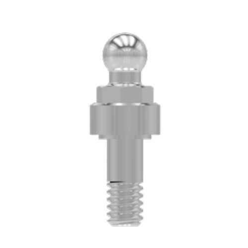 Titanium implant abutment - MOR33 series - Biosafin - internal / ball / straight