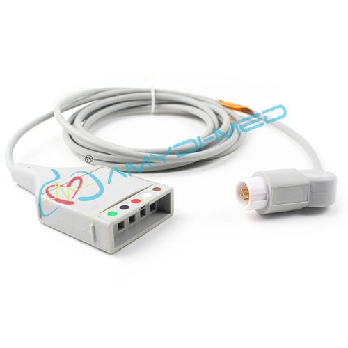 ECG cable - AMD-EC-VA0005-R   - Shenzhen Amydi-med Electronics Tech