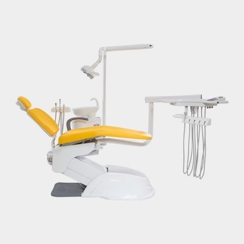 Dental unit with electro-mechanical chair - ADVANCE A3 - Grup Dental Medikal - with delivery system / with light / yellow