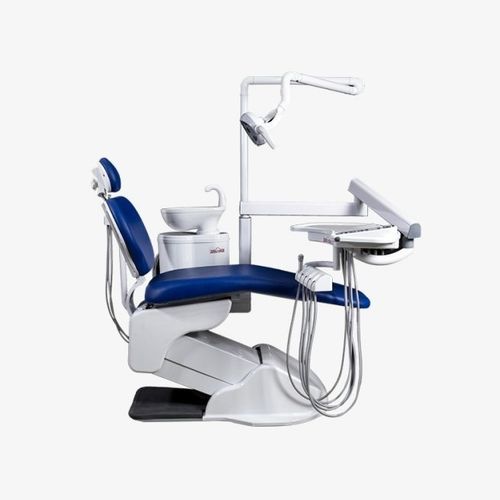Dental unit with electro-mechanical chair - ADVANCE Holder A1 - Grup Dental Medikal - with delivery system / with light / blue