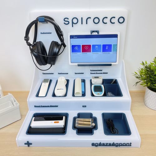 Vital sign telemonitoring system - POC01 - Spirocco - health / body composition / rehabilitation