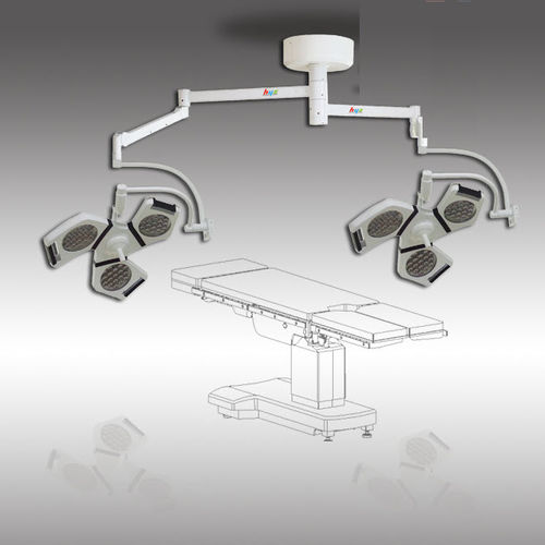 Ceiling-mounted surgical light - HYZ02 series - HYZMED Medical - LED / 2-arm / 96