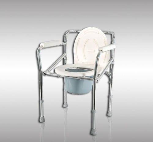 People with reduced mobility commode chair - 1301 - HYZMED Medical - with armrests / folding