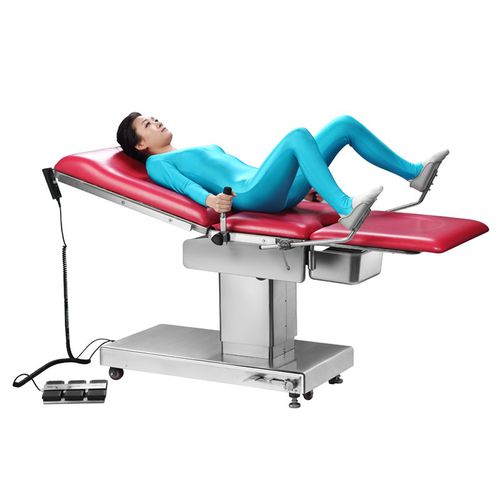 Gynecological examination table - E400B - HYZMED Medical - electric / height-adjustable / reverse Trendelenburg