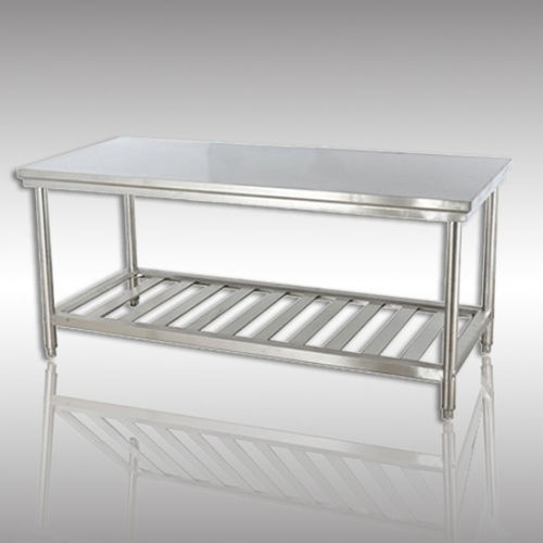 Work table - 6510  - HYZMED Medical - rectangular / stainless steel
