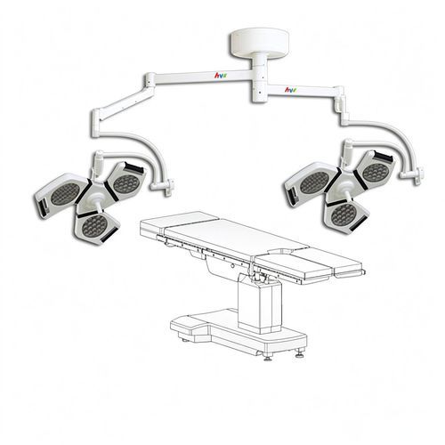 Ceiling-mounted surgical light - HYZ02 series - HYZMED Medical - LED / 2-arm / 96