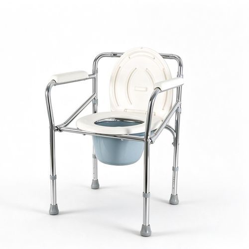 People with reduced mobility commode chair - 1301 - HYZMED Medical - with armrests / folding