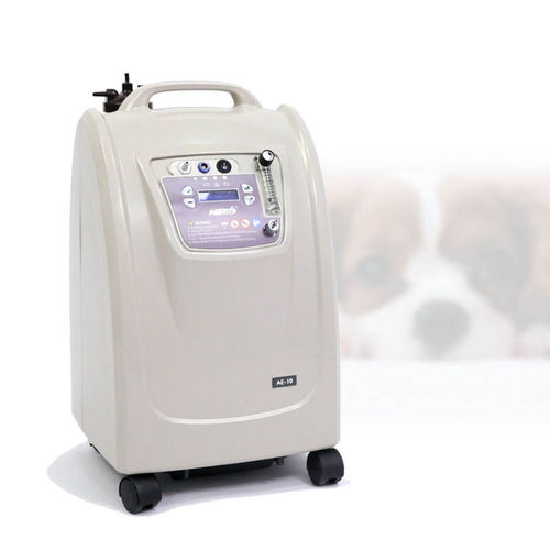 Veterinary oxygen concentrator - AE-10  - Shenyang Aerti Tech - on casters / PSA / continuous flow