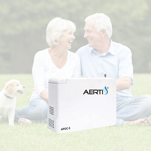 Medical oxygen concentrator - APOC-5 NEW GROUPE - Shenyang Aerti Tech - portable / pulse flow