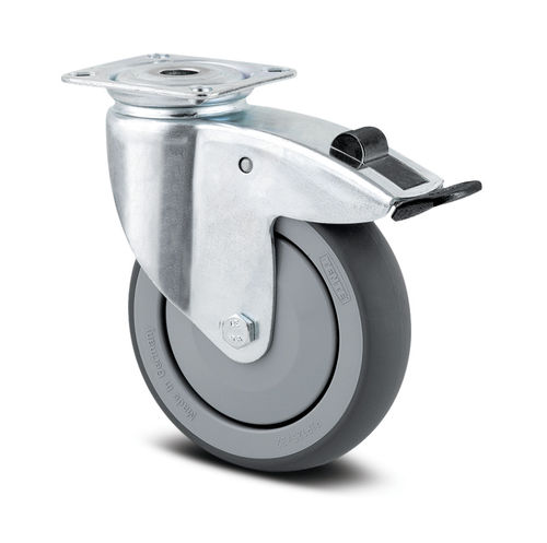 Medical trolley wheel - Agila - TENTE International GmbH - for hospital bed / rubber / polypropylene