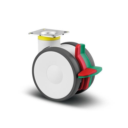 Hospital bed wheel - Linea - TENTE International GmbH - anti-static / with brake / polyamide
