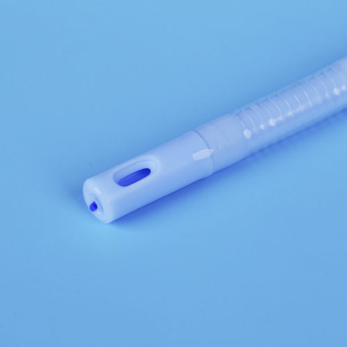 Urine drainage catheter - blue - Haiyan Kangyuan Medical Instrument - suprapubic / balloon / double-lumen