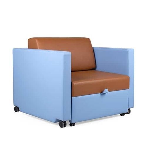 Waiting room armchair - CARE FRONT - FENABEL - convertible / on casters / bed