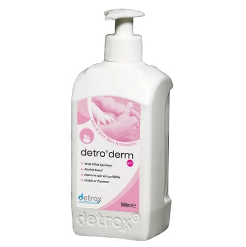 70% hand sanitizer - Detro Derm - Detro Healthcare - 500 mL / 100 ml / 1000 mL