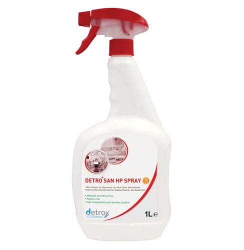 Floors and surface disinfectant - Detro San HP - Detro Healthcare - for glasses / for medical devices / foam
