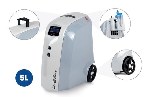 Home care oxygen concentrator - R-333 - Delta A Healthcare - on casters