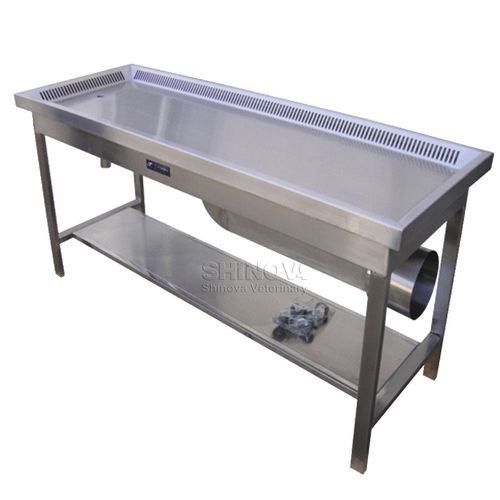 Dissection table - DT-1600 - Shinova Medical Co., Ltd - rectangular / stainless steel