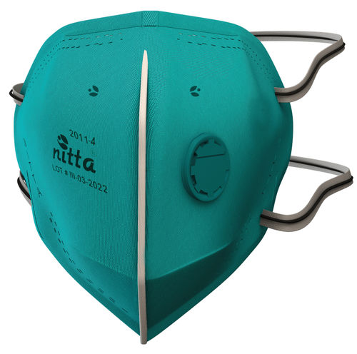 N95 respirator mask - 2011-4 - NITTA S A - fabric / with exhalation valve / half-mask