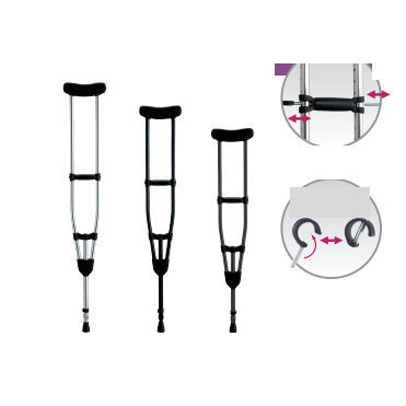 Axillary crutch - CMS-80 series - Matsunaga Manufactory - adult