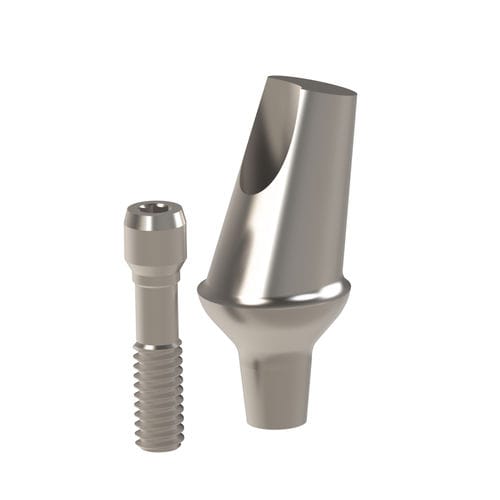 Titanium implant abutment - 22.708.54.001 - Heliocos GmbH - internal / angled / cemented