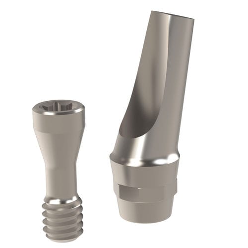 Titanium implant abutment - 22.235.48.000 - Heliocos GmbH - internal octagon / angled / tissue level