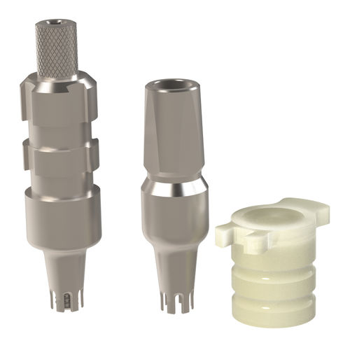 Titanium transfer abutment - 23.186.45.001 - Heliocos GmbH - internal / straight / pick-up transfer