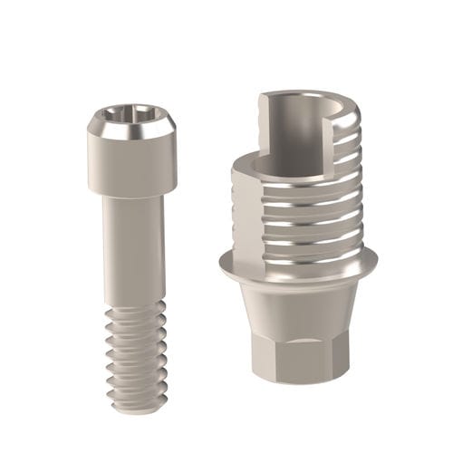 Titanium implant abutment - Nobel Biocare® - Heliocos GmbH - internal hexagon / straight / Ti-base