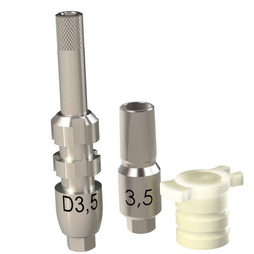 Titanium transfer abutment - 23.007.35.000_m - Heliocos GmbH - internal hexagon / straight / pick-up transfer
