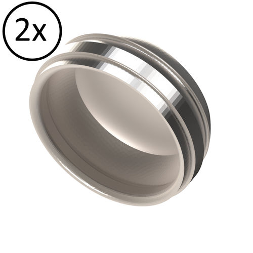 Titanium implant abutment - 141CTP-HE - Heliocos GmbH - internal / straight / Locator®