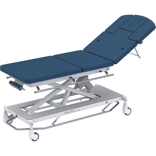 Physiotherapy examination table - MultiPro® next Praktitrans 6 Optimal - Hess Medizintechnik - electric / height-adjustable / with adjustable backrest