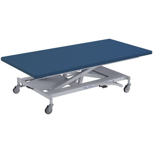 Hydraulic Bobath table - MULTIPRO® NEXT - Hess Medizintechnik - on casters / with adjustable height backrest / 1-section
