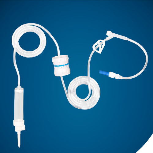 Infusion set with drip chamber - KS-IV301 - Kapsam - with Y port / with heat exchanger