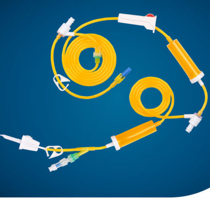 Chemotherapy infusion set - KS-IV106 - Kapsam - with drip chamber / with stopcock / with Y port