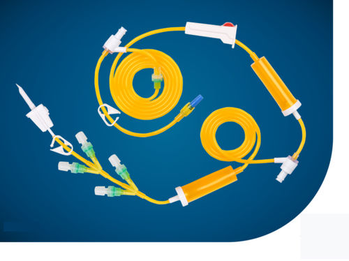 Chemotherapy infusion set - KS-IV408 - Kapsam - with drip chamber / with stopcock / with Y port