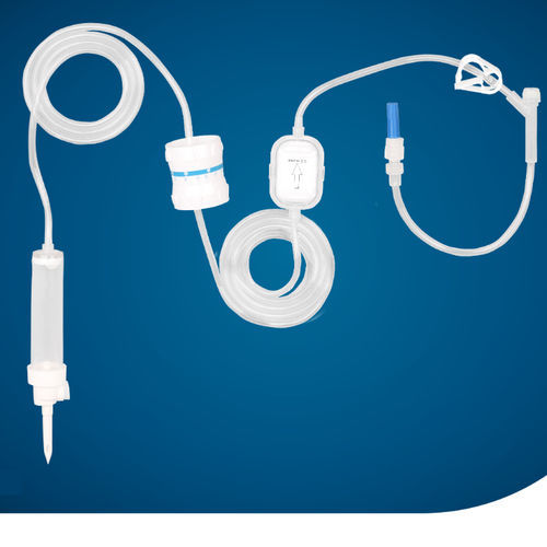 Infusion set with drip chamber - KS-IV302-02 - Kapsam - with Y port / with heat exchanger